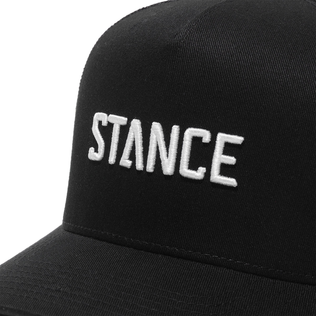 Stance Icon Snapback Hat Black White