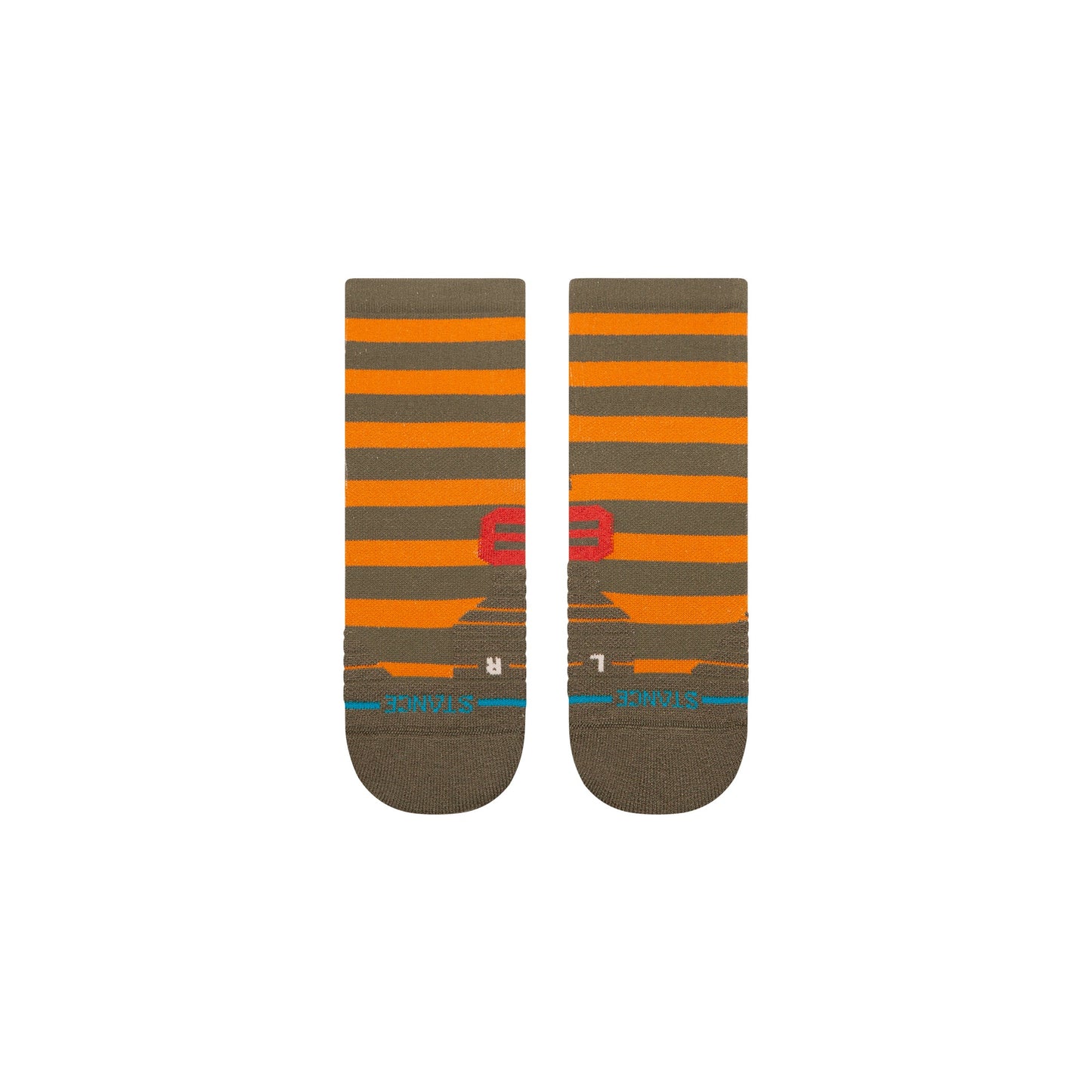 Stance Lumberjack Mid Ribbed Quarter Sock Military Green