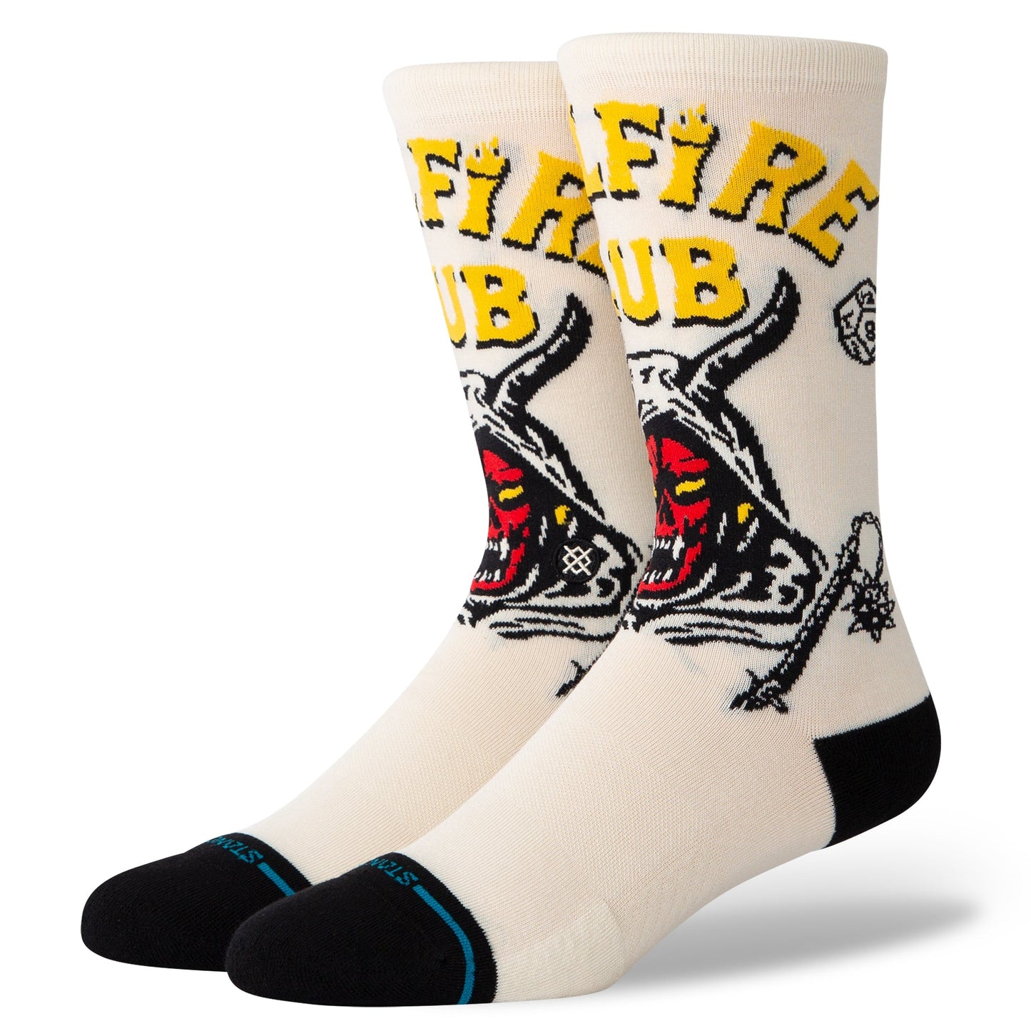 Stance Hellfire Crew Sock Vintage White