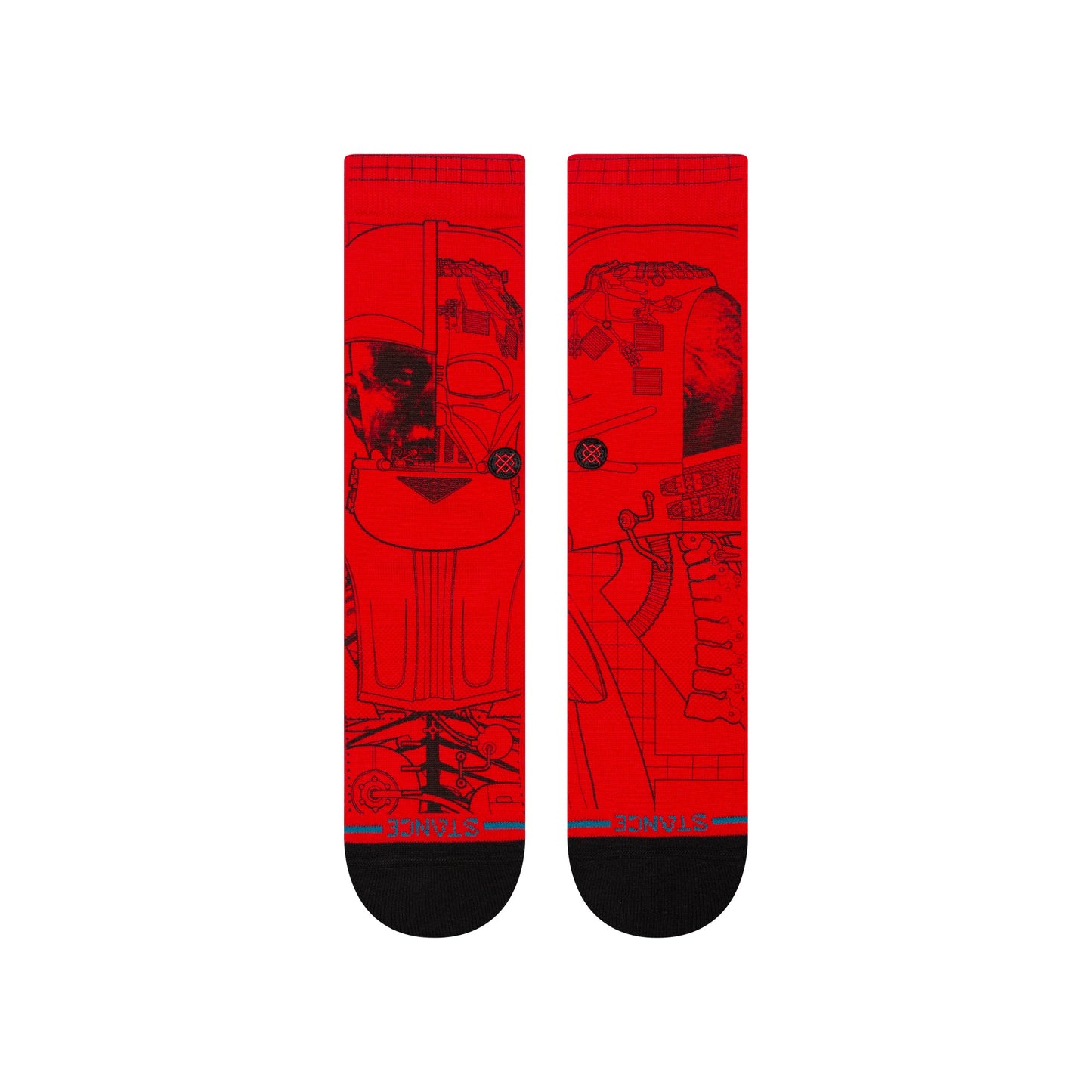 Stance Vader Star Wars Crew Sock Red