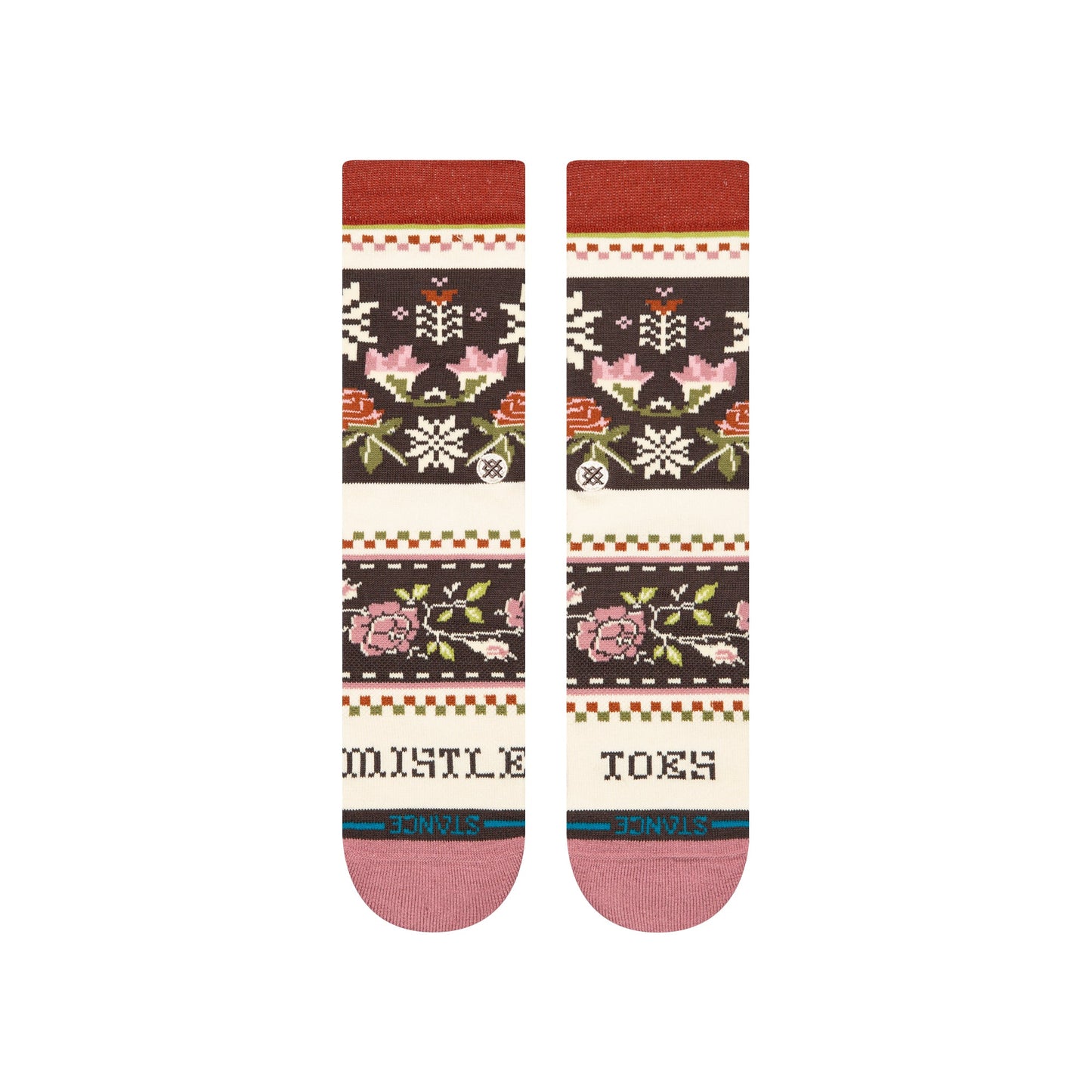 Stance Mistling Toes Crew Sock Dusty Rose
