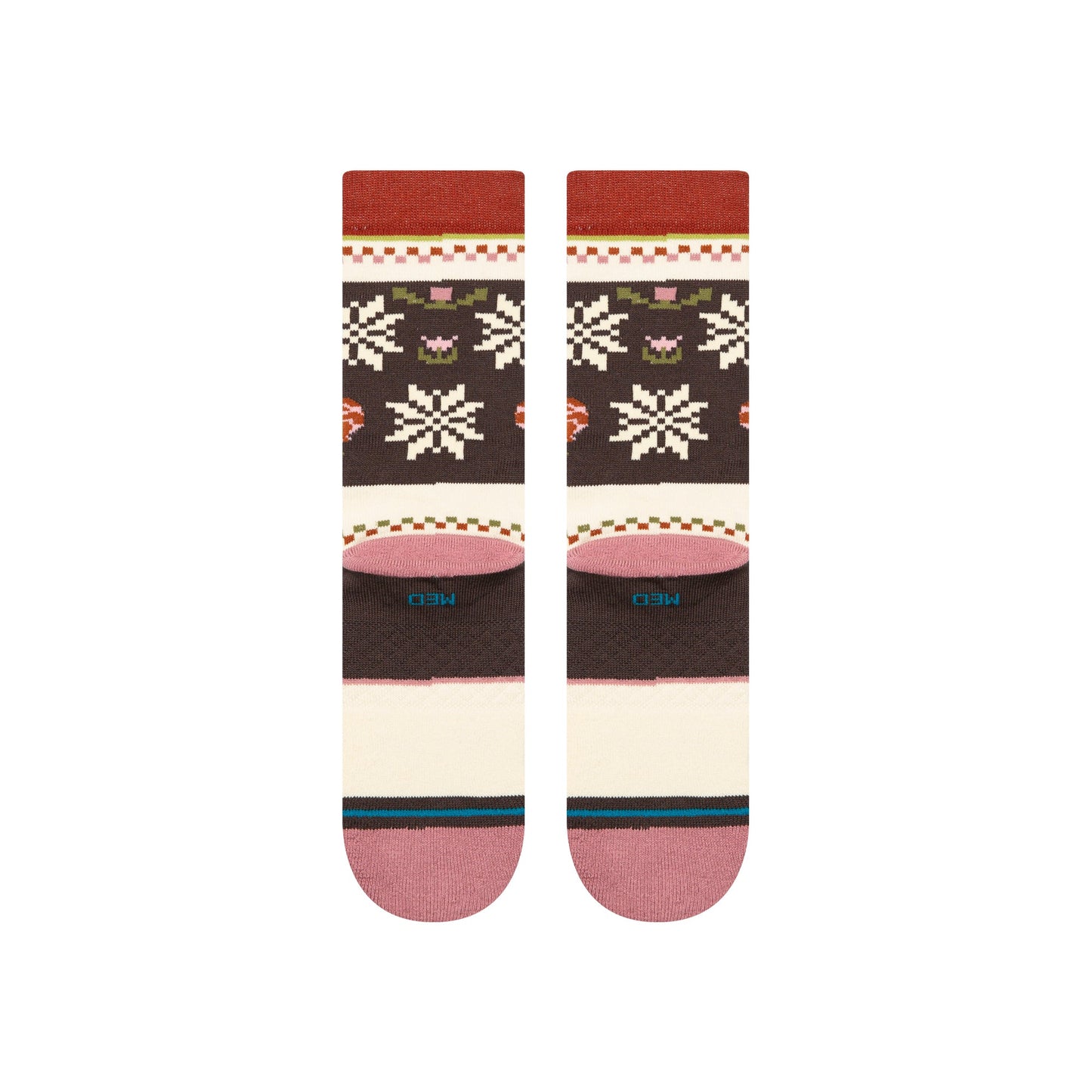 Stance Mistling Toes Crew Sock Dusty Rose