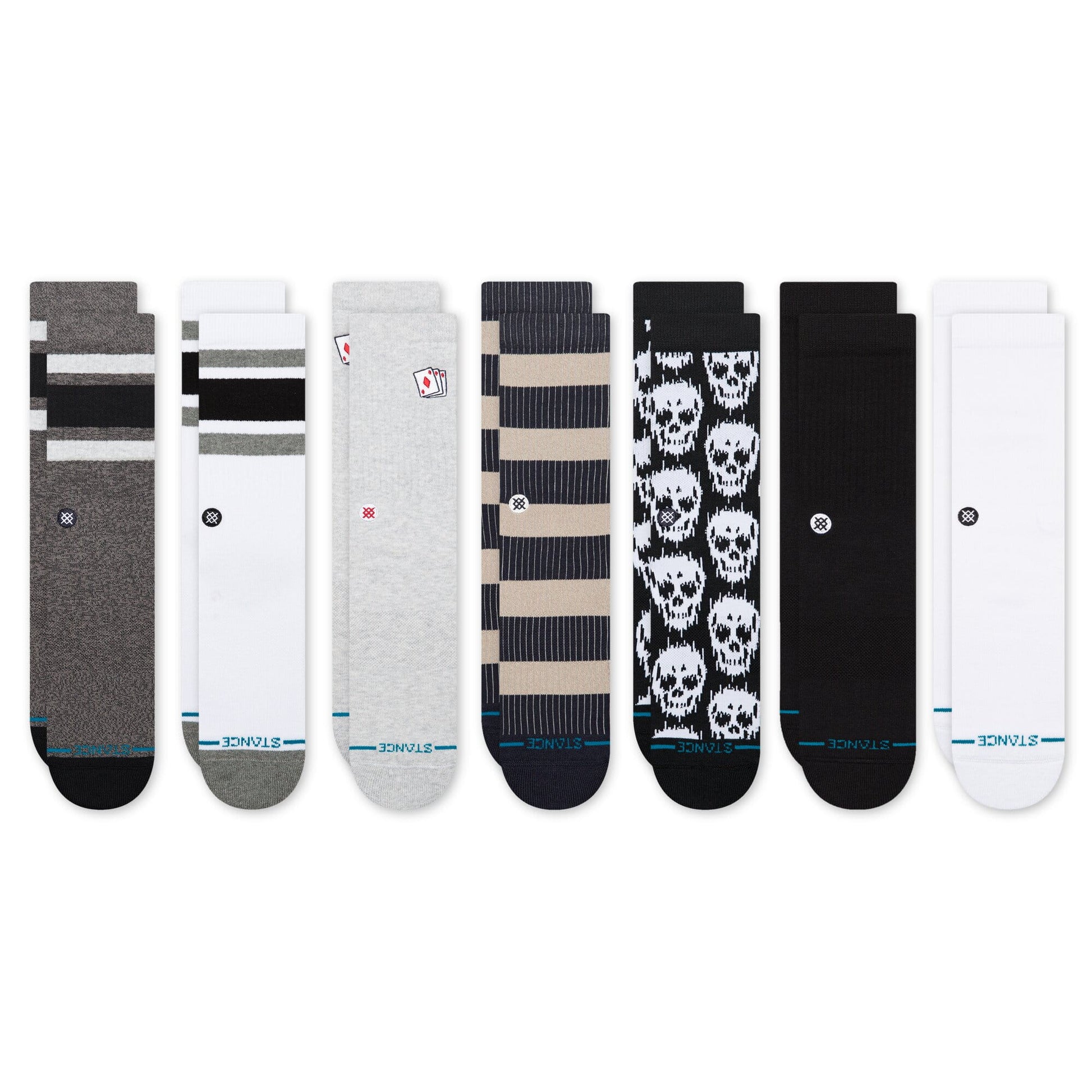 Stance Mixed Crew Sock Darks 7 Pack