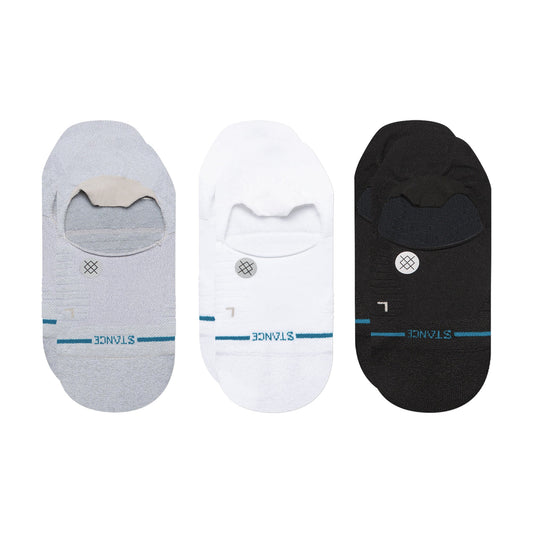 Stance Light No Show Sock 3 Pack Light Heather