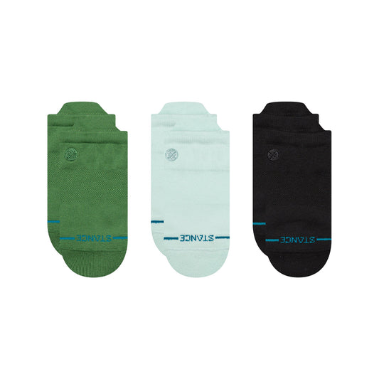 Stance Icon Low Tab Sock 3 Pack Green