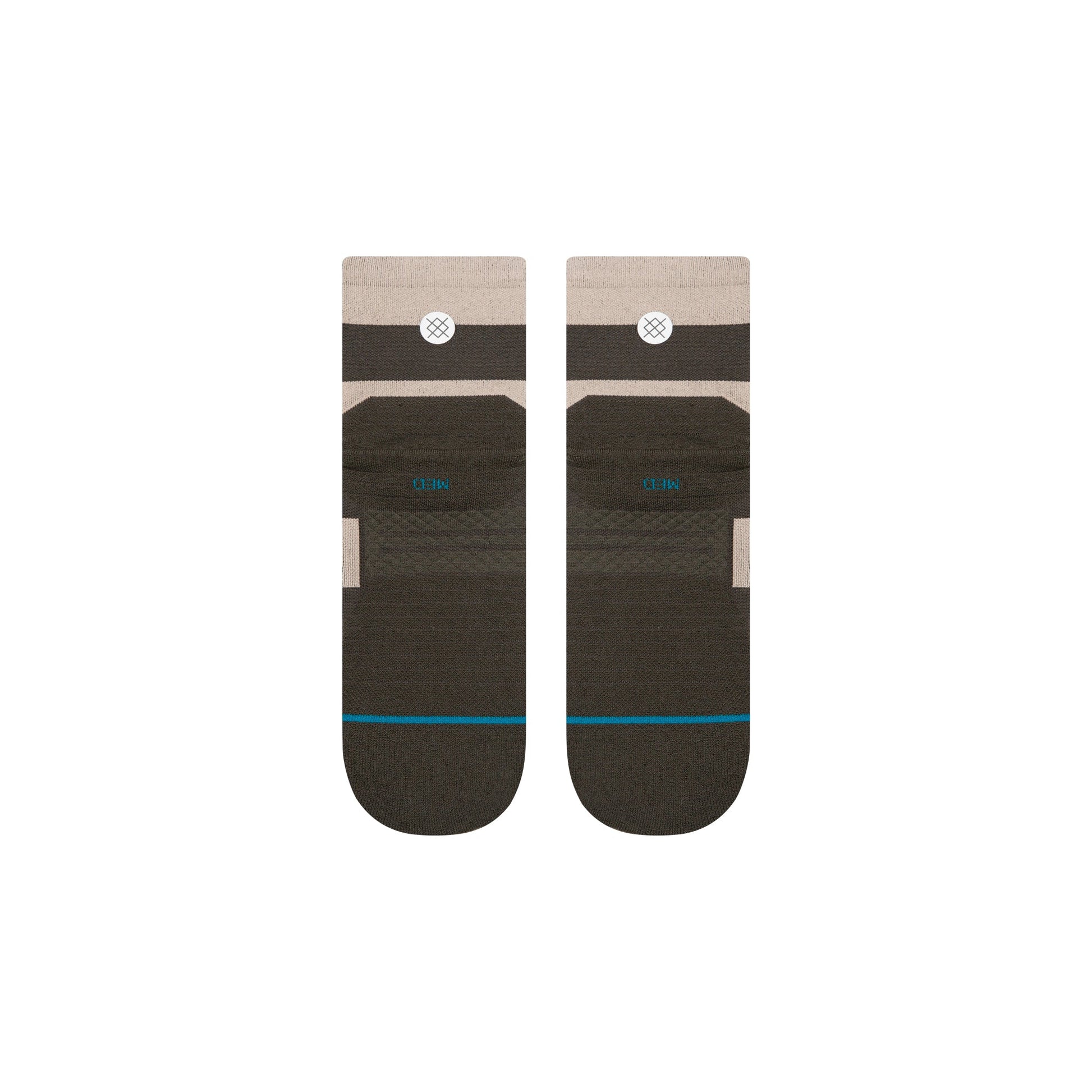 Stance Stack It Up Light Quarter Sock Washed Black