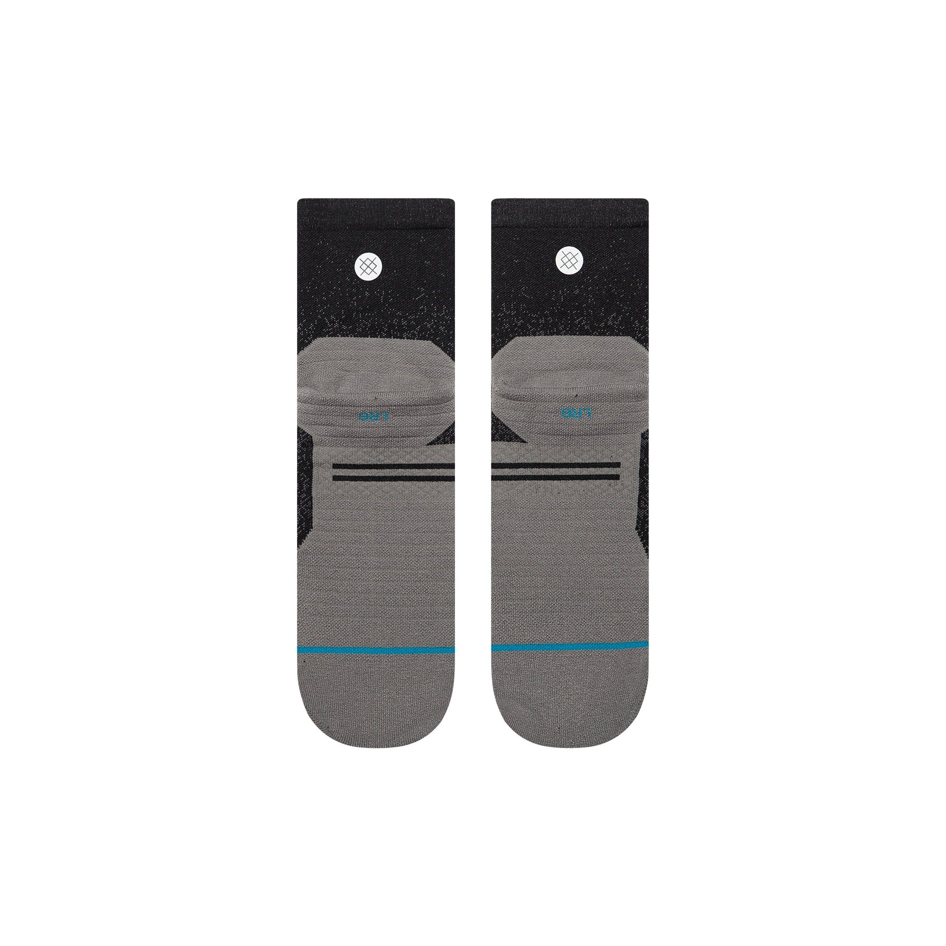 Stance Powder Split Light Quarter Sock Black