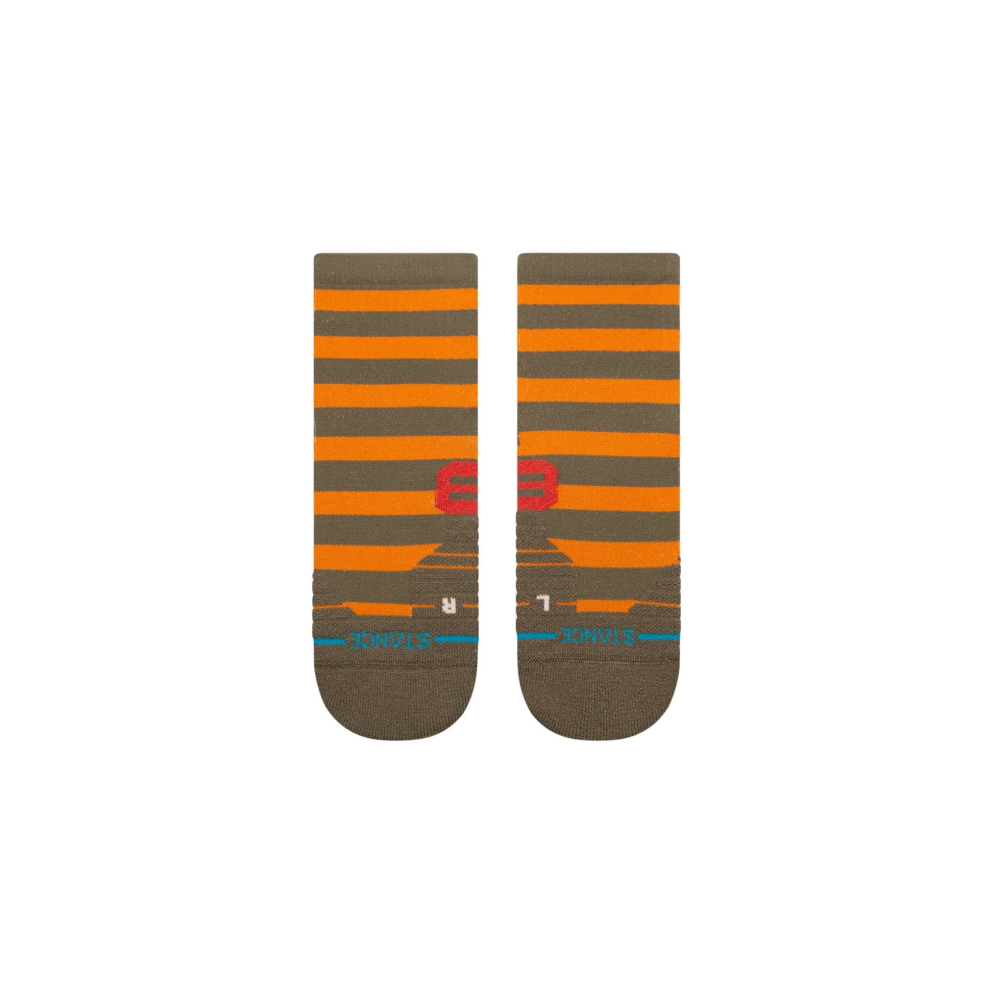 Stance Lumberjack Mid Ribbed Quarter Sock Military Green