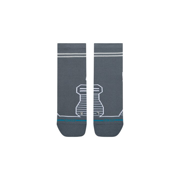 Stance Reflector Light Quarter Sock Turbulence