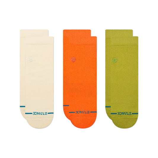 Icon Quarter Sock 3 Pack Canvas