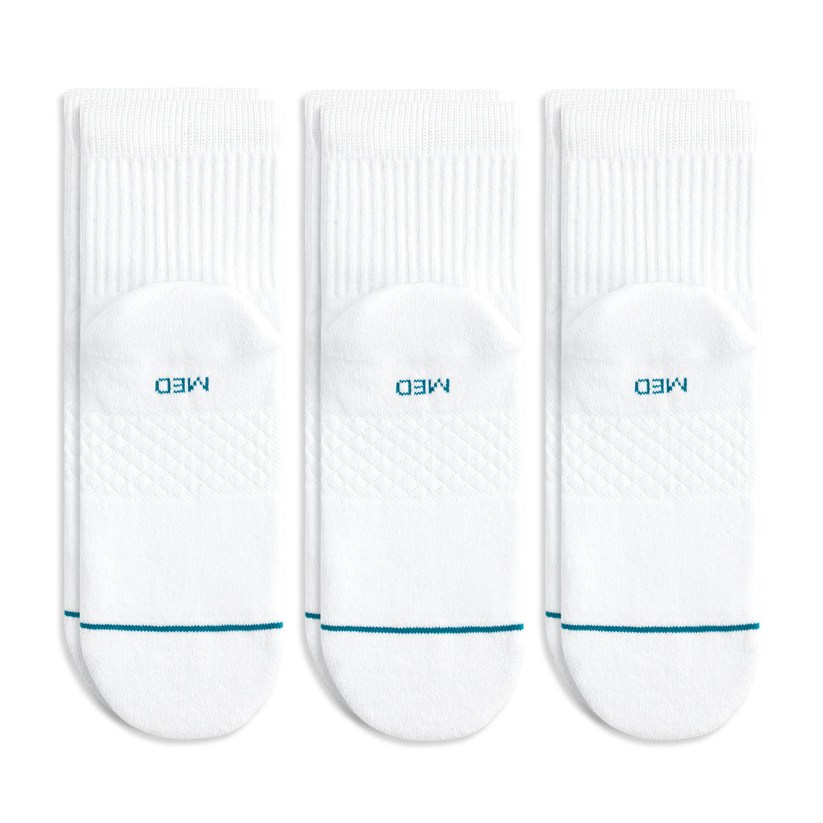 Stance Icon Quarter Sock 3 Pack White White
