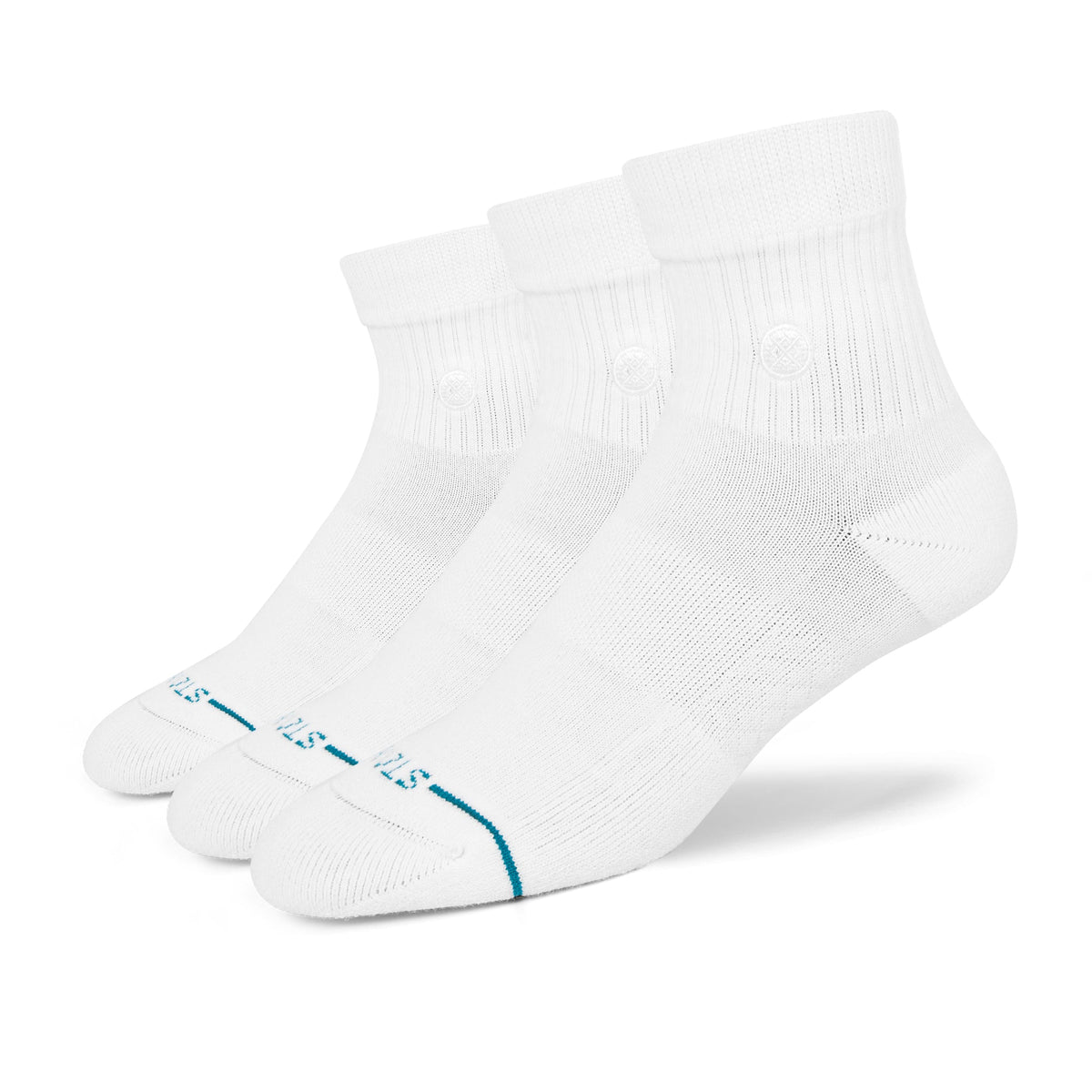 Stance Icon Quarter Sock 3 Pack White White