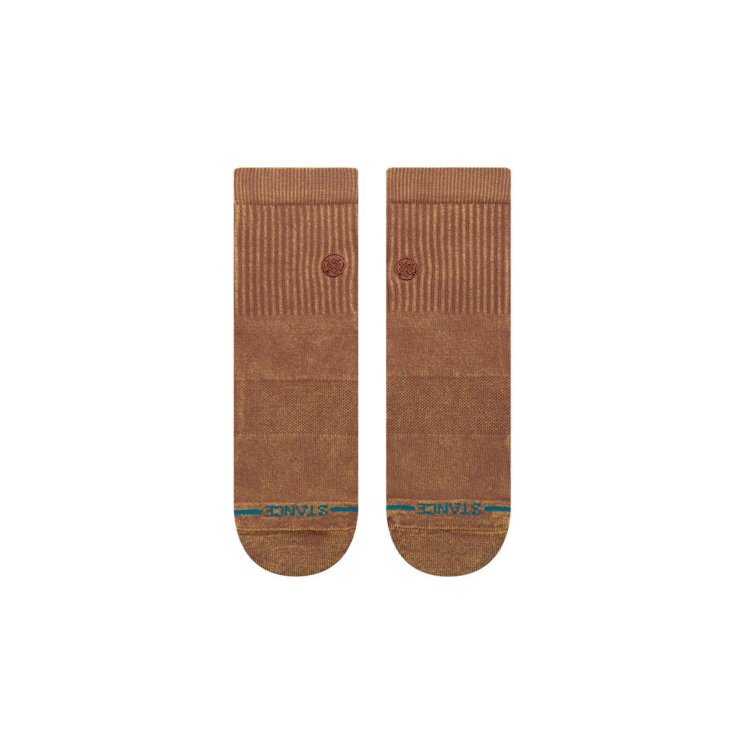 Stance Icon Washed Quarter Sock Brown