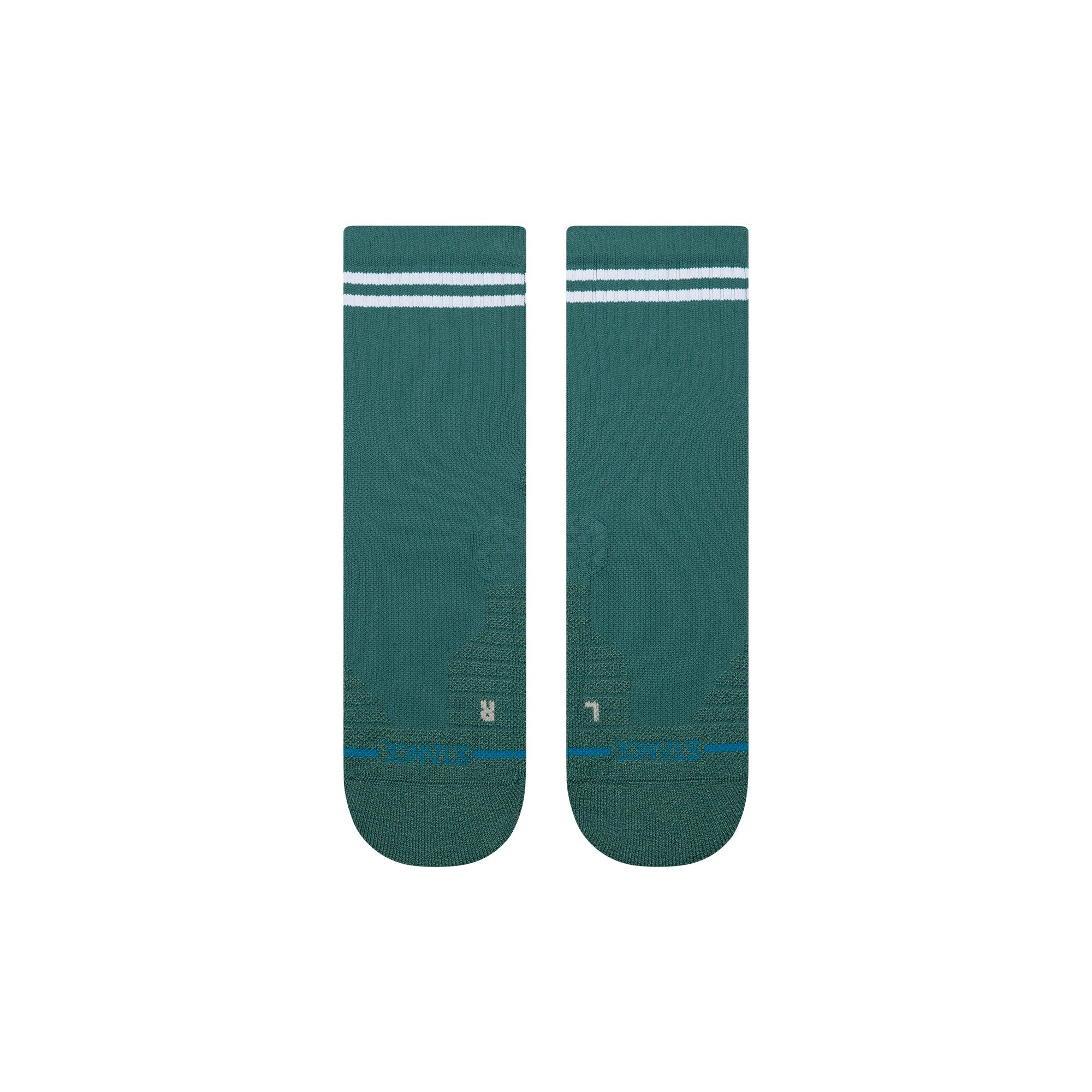 Stance Lined Up Mid Quarter Sock Teal