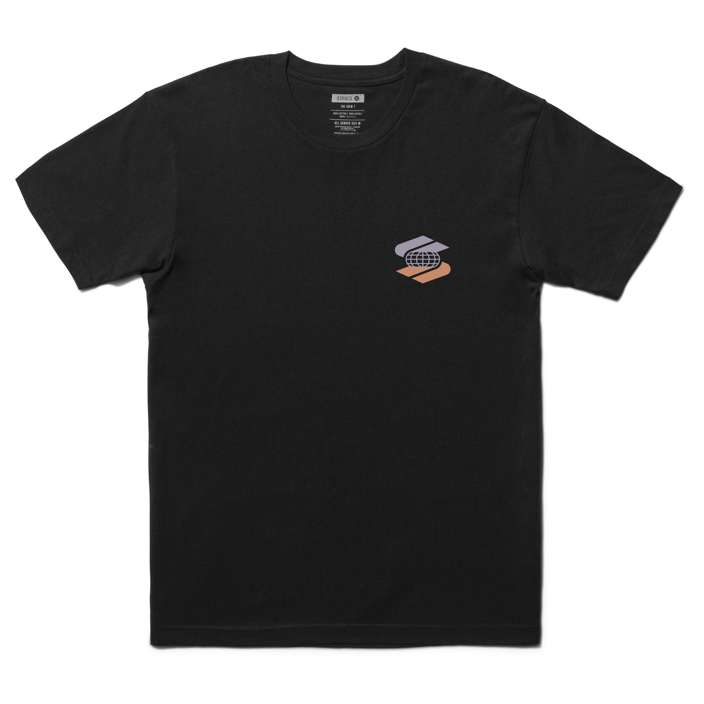 Stance Worldwide T Shirt Black