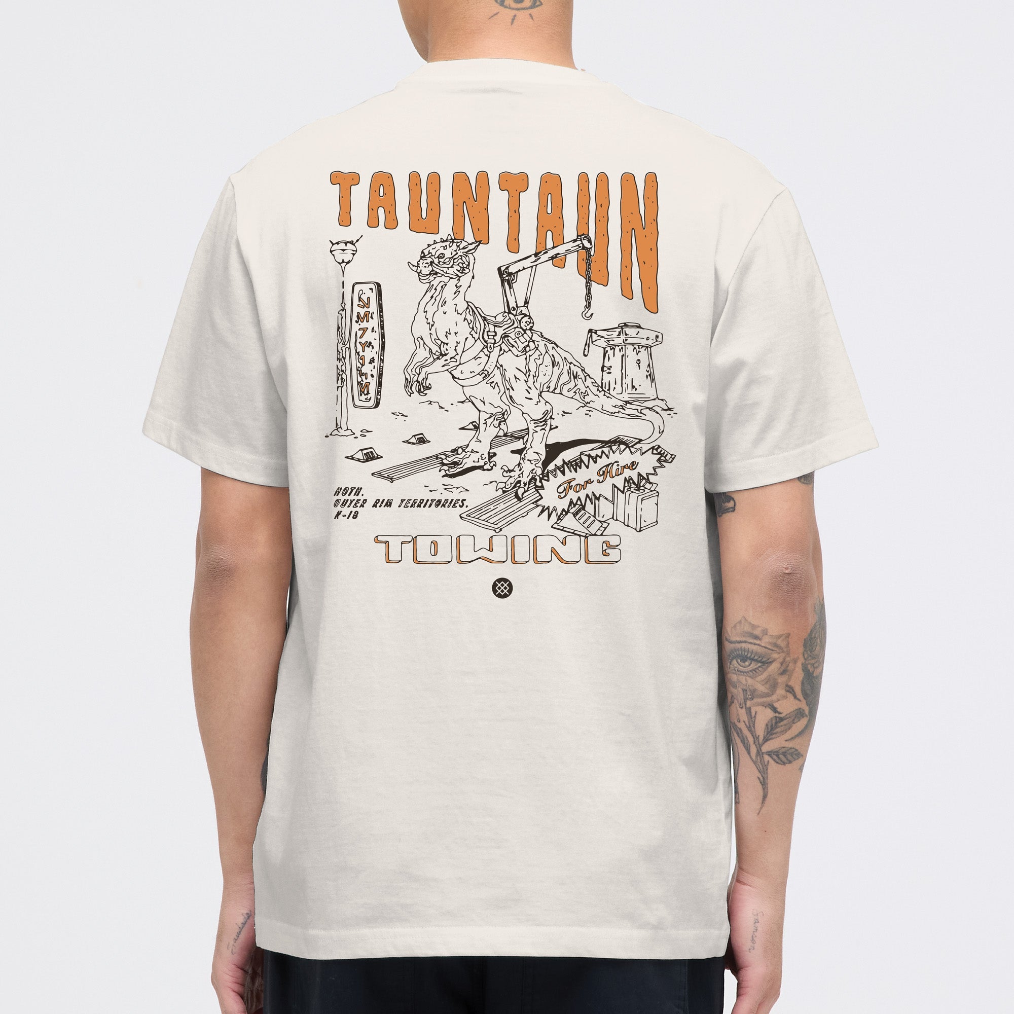 Stance Star Wars Tauntaun Tow T Shirt White|model