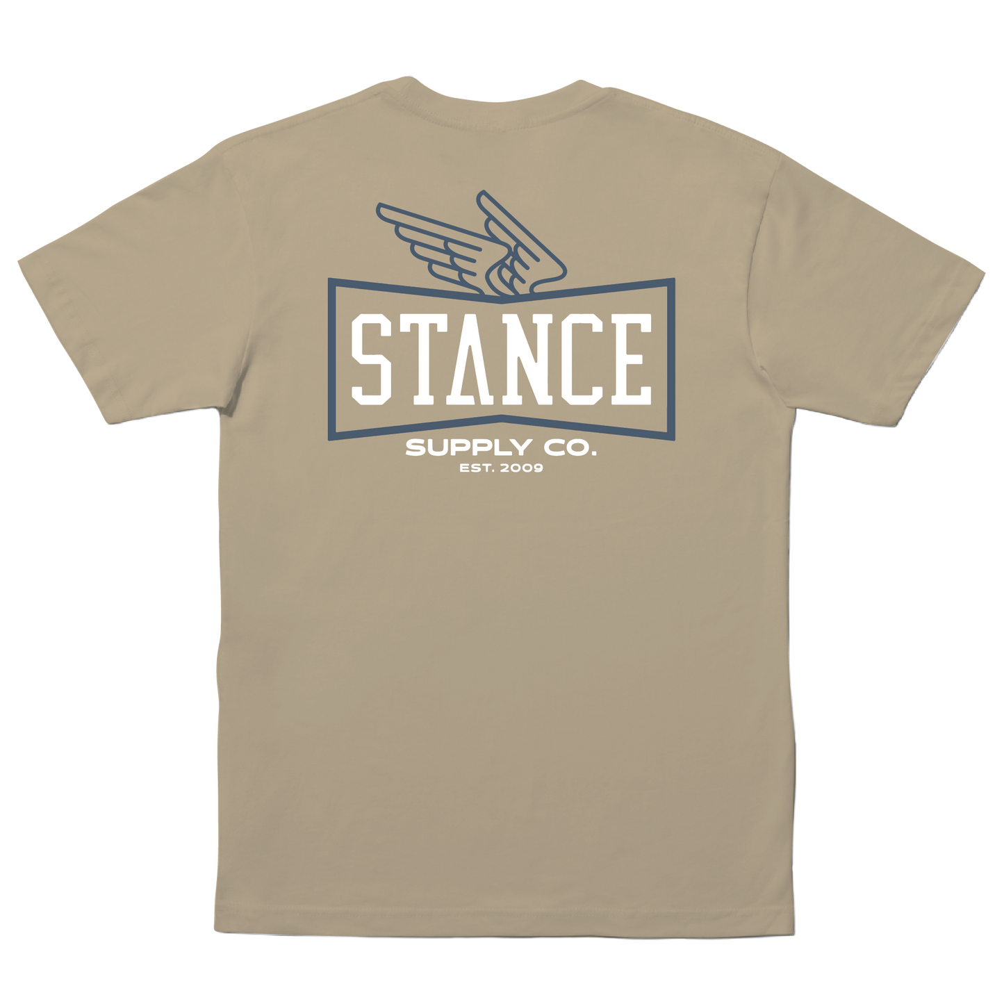 Stance Winged T Shirt Khaki