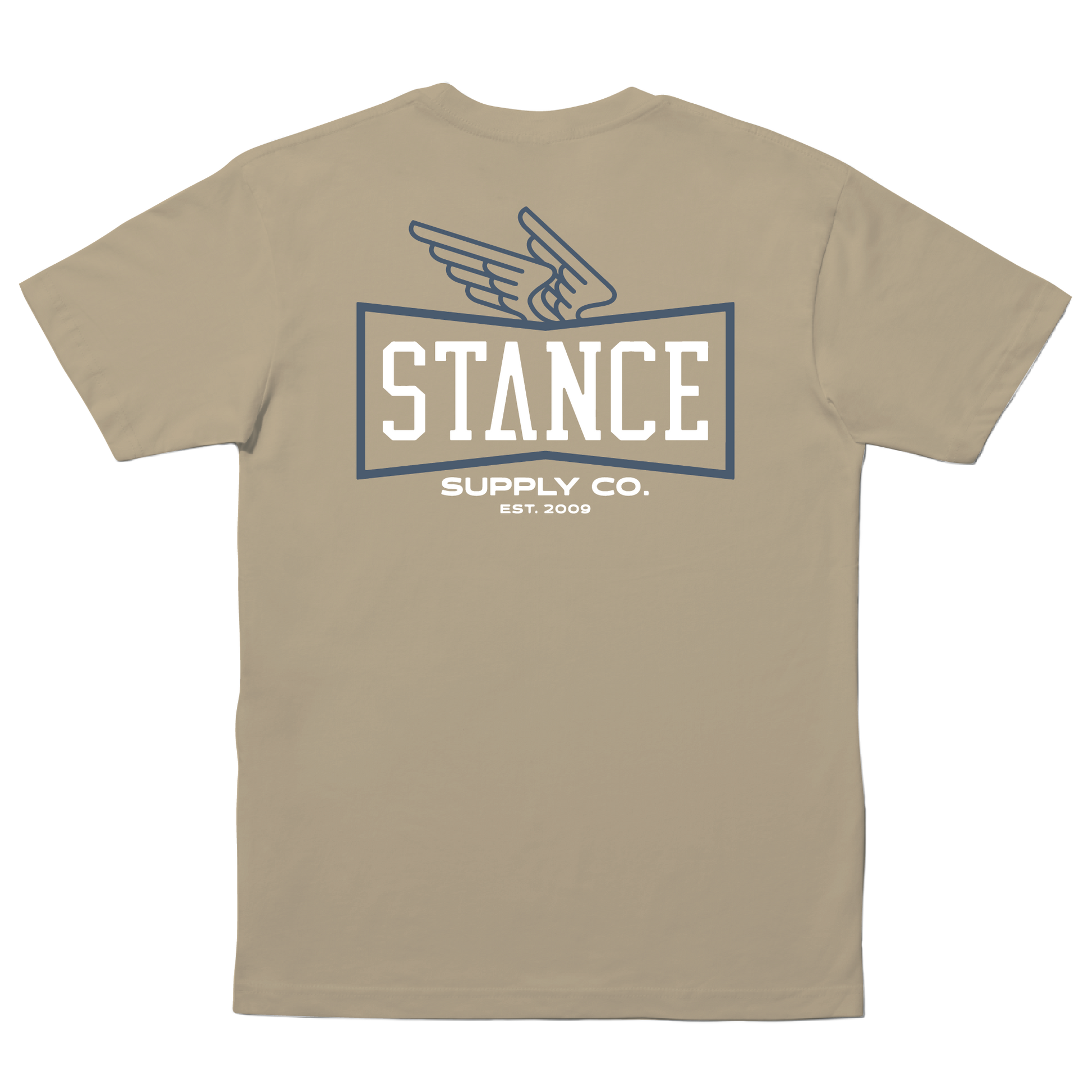 Stance Winged T Shirt Khaki