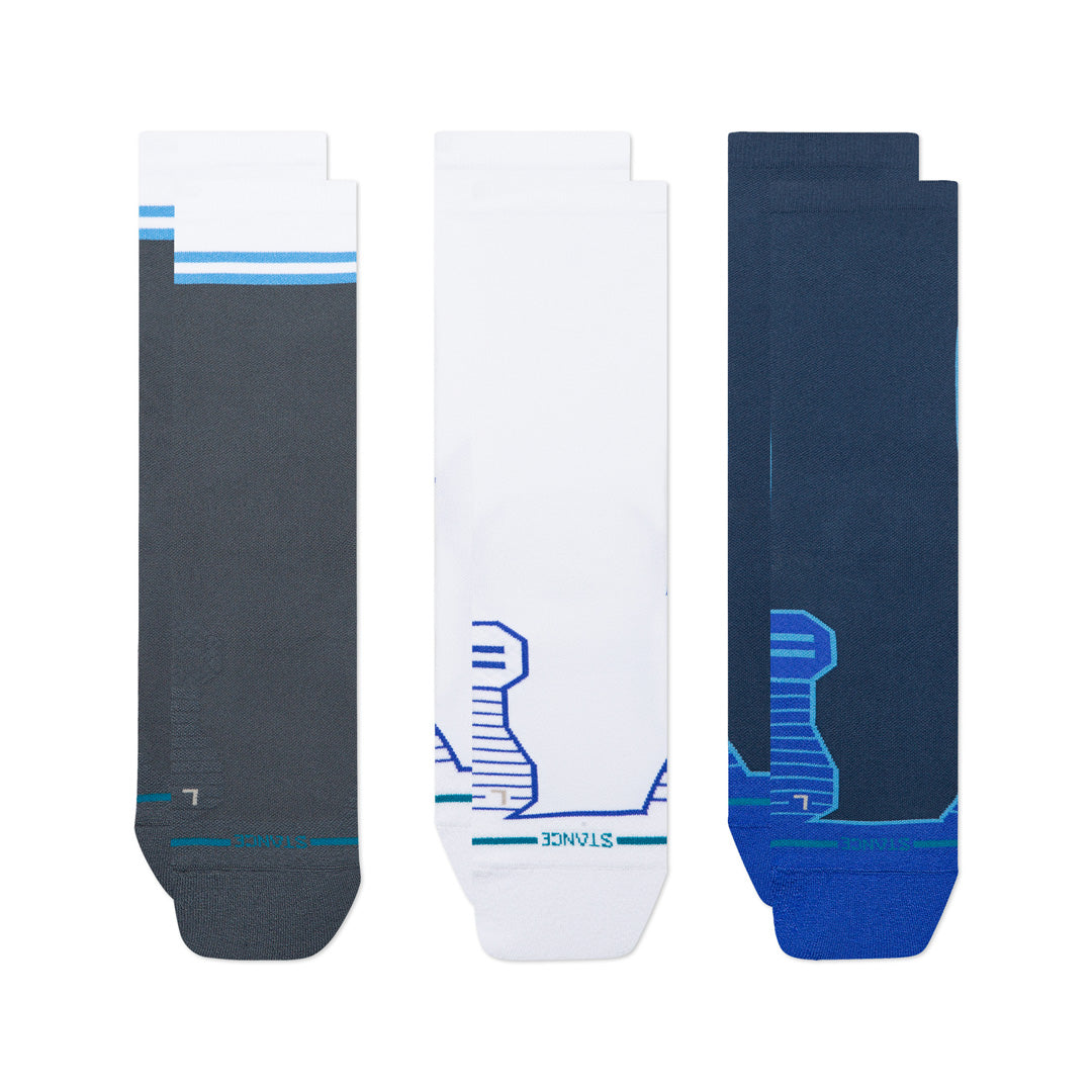 Stance Harbor Light Crew Sock 3 Pack Blue