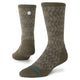 Stance Digzig Light Crew Sock Olive