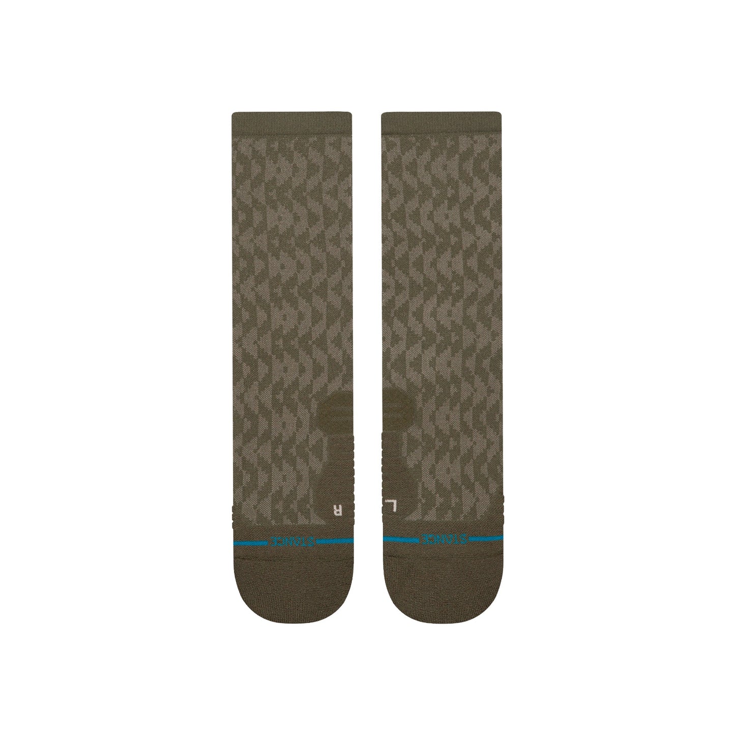 Stance Digzig Light Crew Sock Olive