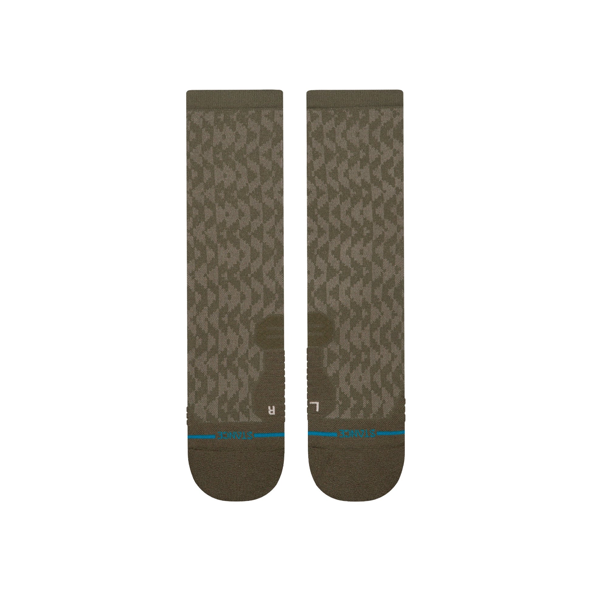 Stance Digzig Light Crew Sock Olive