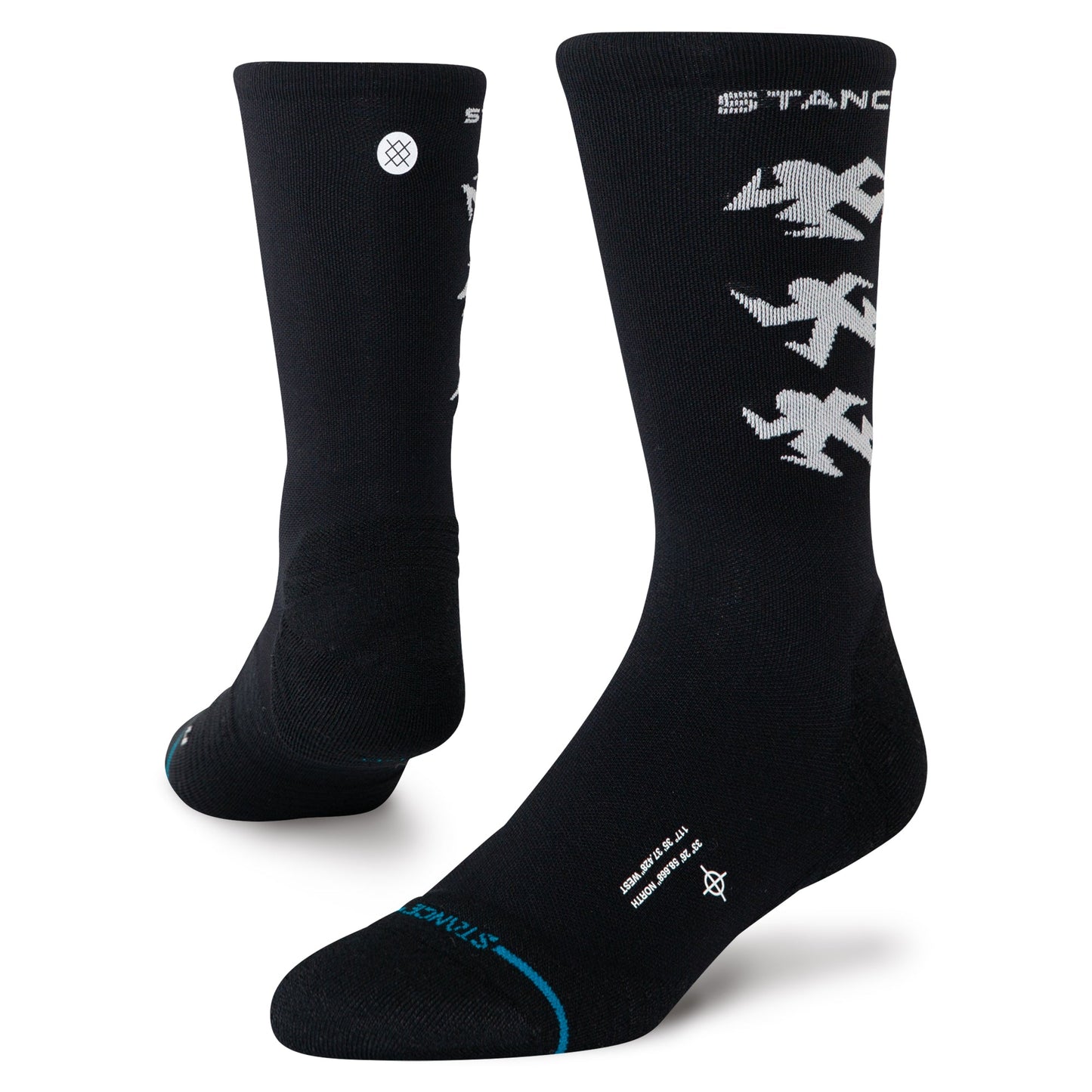 Stance Runner Light Crew Sock Black