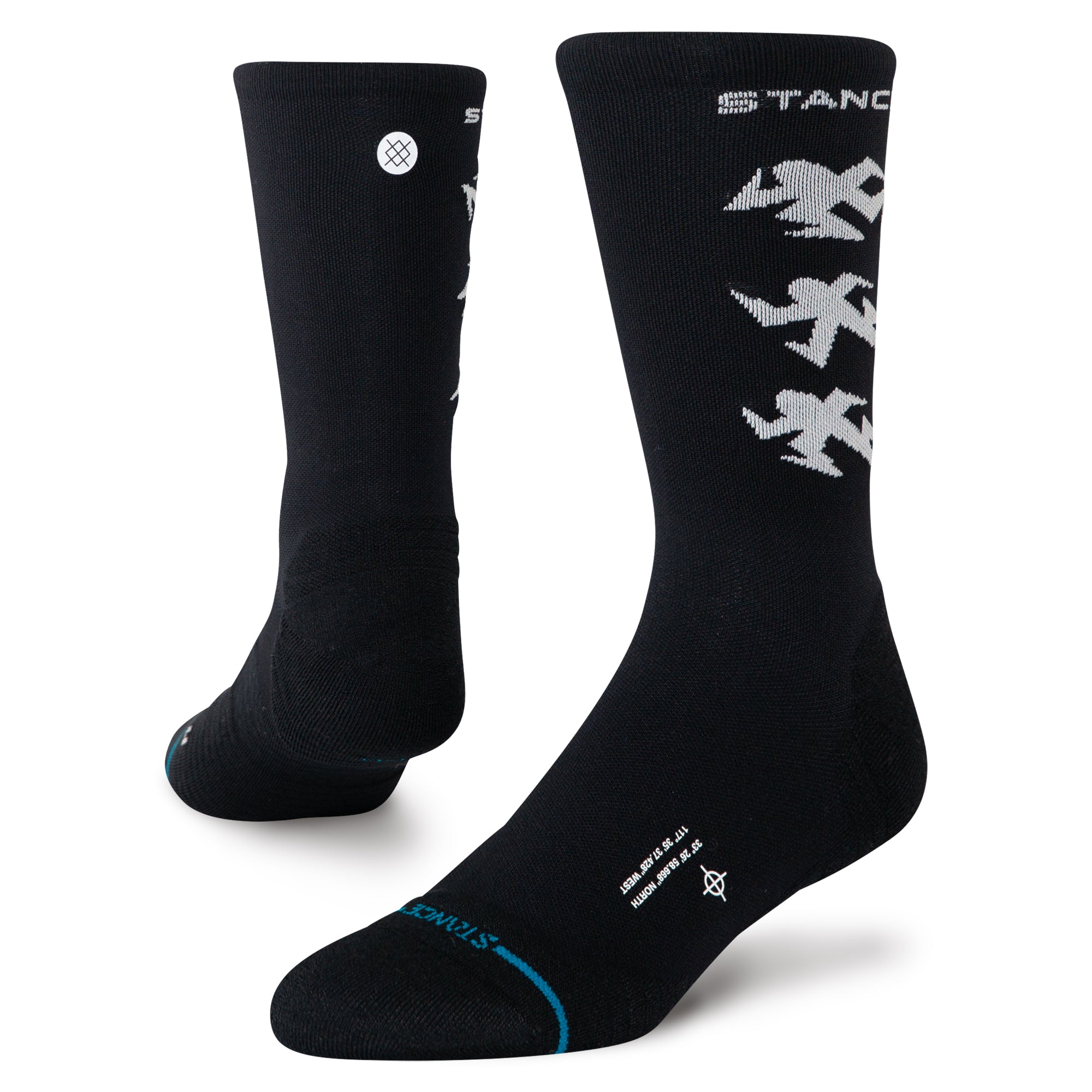 Stance Runner Light Crew Sock Black