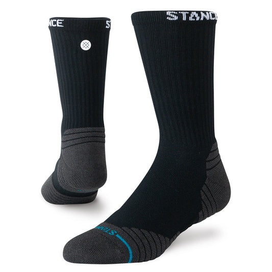 Stance Golf Ribbed Mid Crew Sock Black