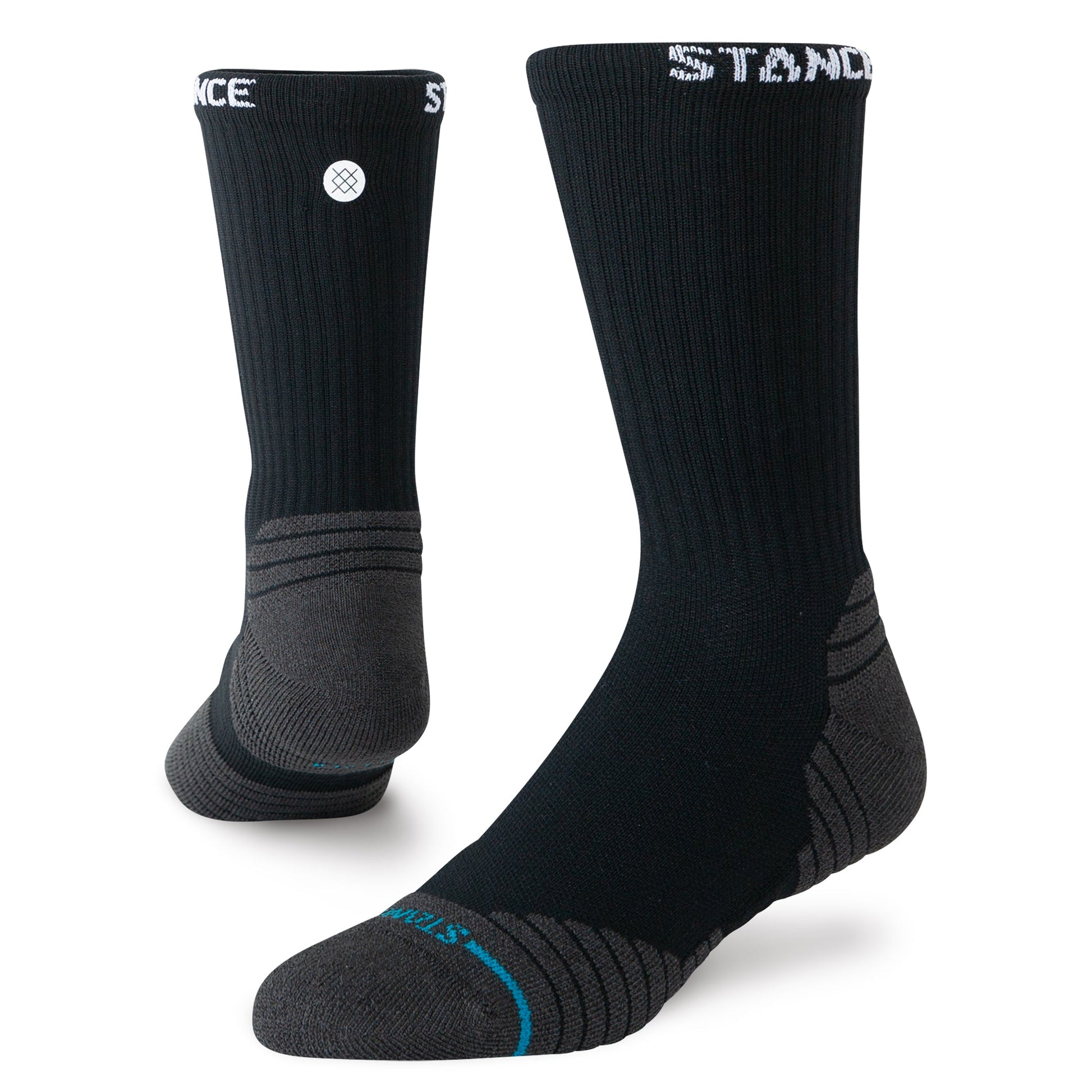 Stance Golf Ribbed Mid Crew Sock Black