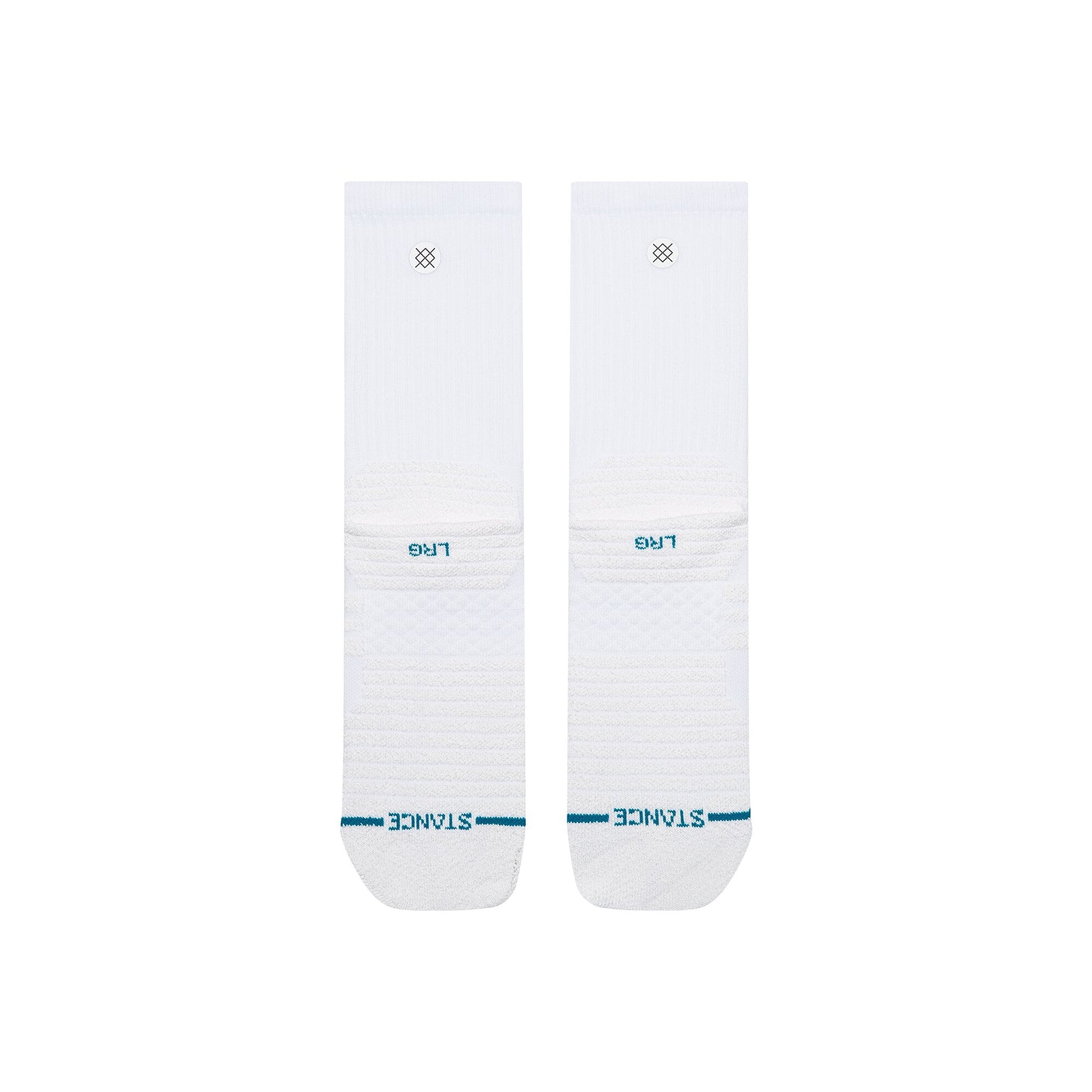 Stance Static Gripper Crew Sock White