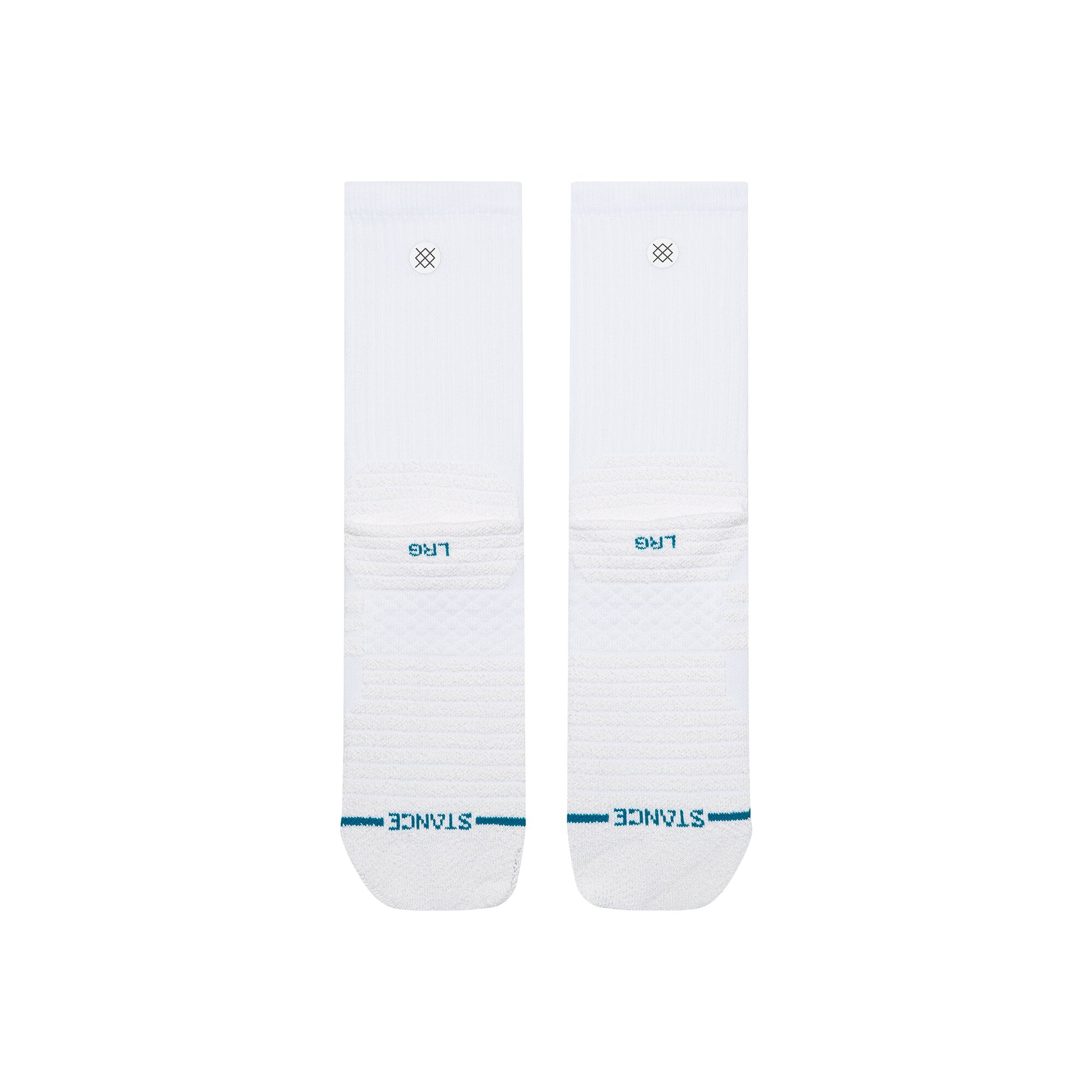 Stance Static Gripper Crew Sock White