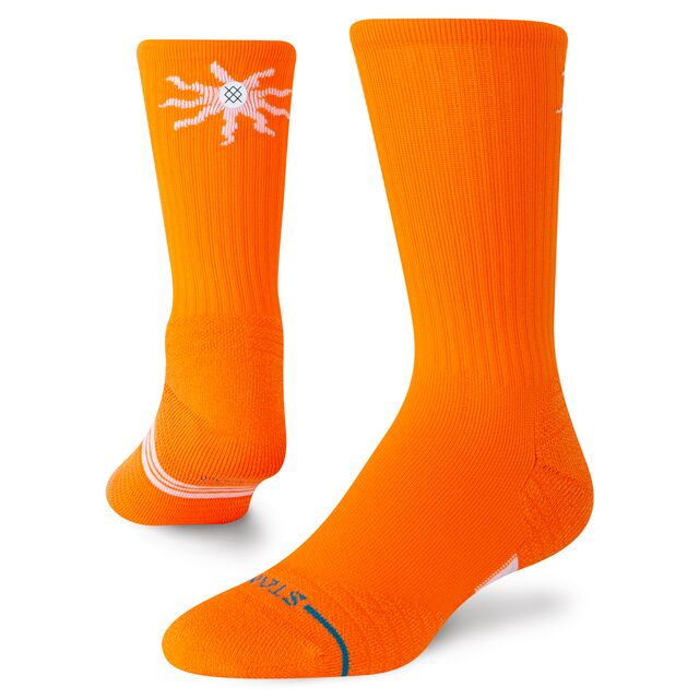 Stance Got Sol Mid Ribbed Crew Sock Orange