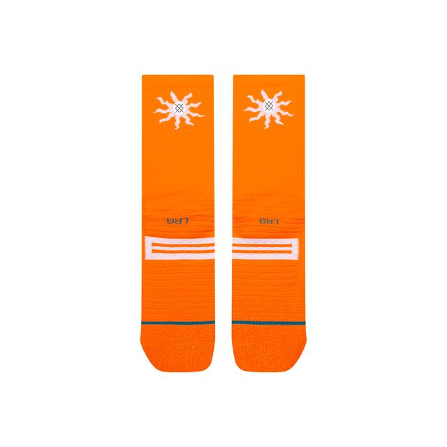 Stance Got Sol Mid Ribbed Crew Sock Orange