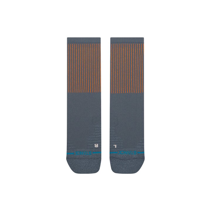 Stance Pop Stitch Mid Ribbed Crew Sock Grey