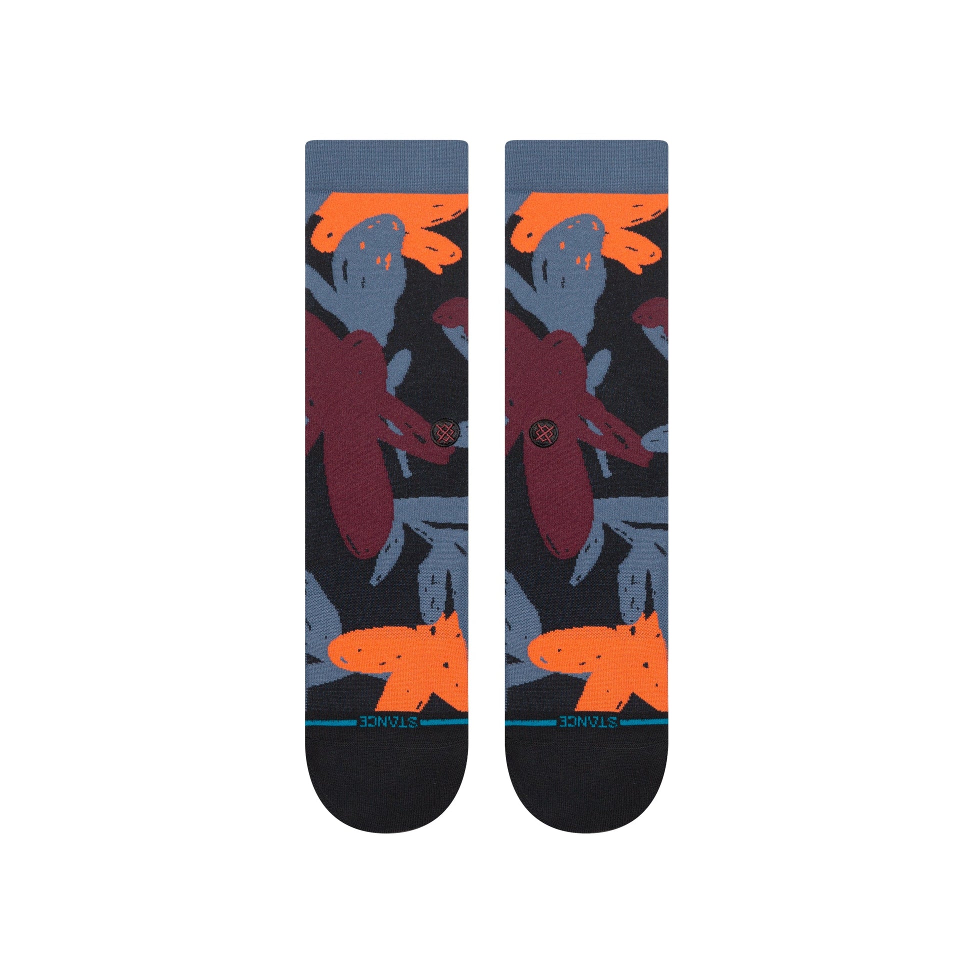 In Paradise Crew Sock Sea Blue
