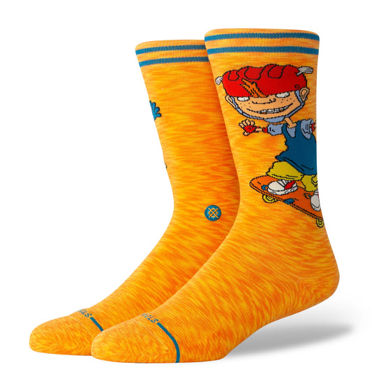 Sam And Twister Crew Sock Orange