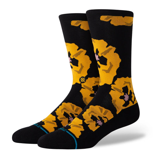 Stance Poppyland Crew Sock Black 