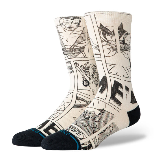 Good Vs Bad Crew Sock Black White