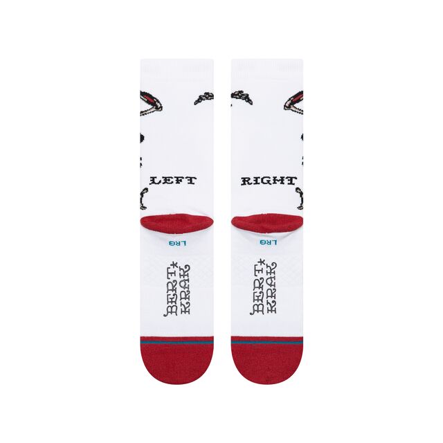 Stance Skeleton Crew Sock White