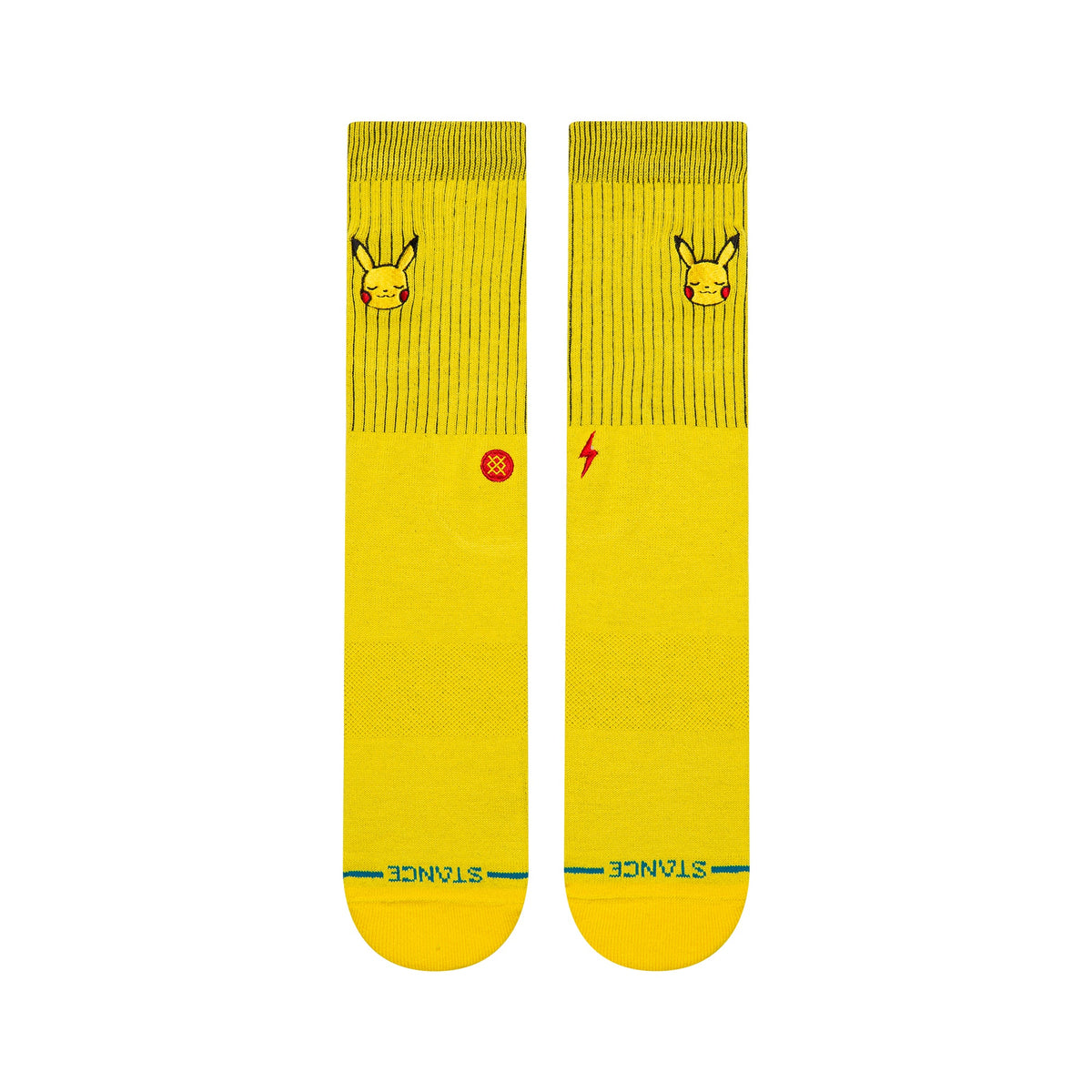 Stance Pikachu Crew Sock Yellow