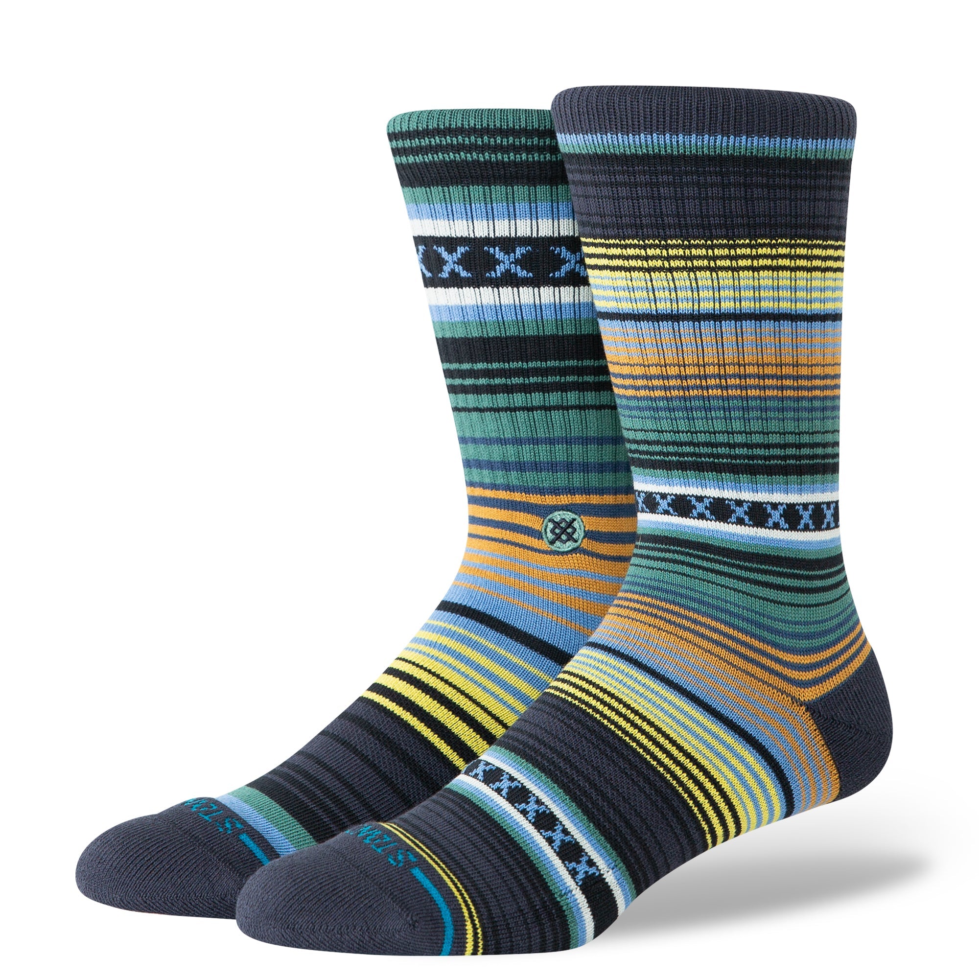 Stance Curren St Crew Sock Deep Teal