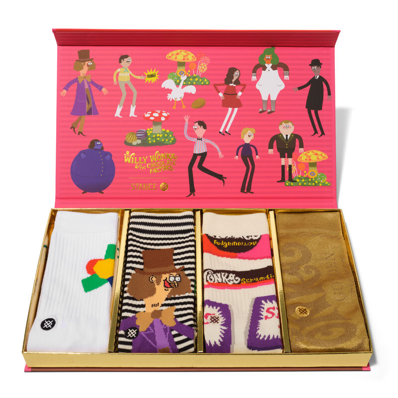 Stance Willy Wonka Willy Wonka Box Set Crew Socks Multi men in size US 9 - 13 Stance Willy Wonka Willy Wonka Box Set Crew Socks Multi men in size US 9 - 13