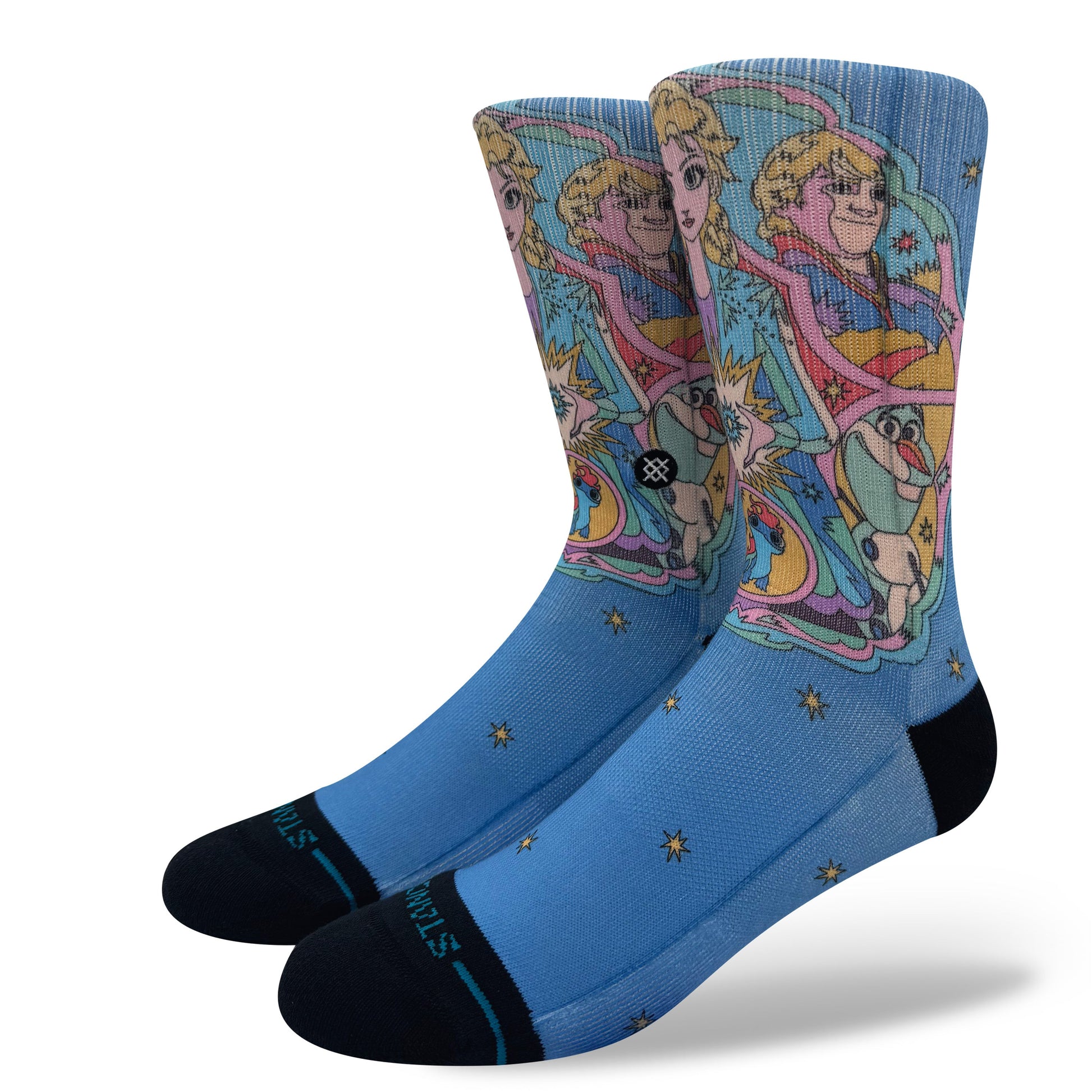 Stance Elsa Kaleidoscope Crew Sock Ice Blue