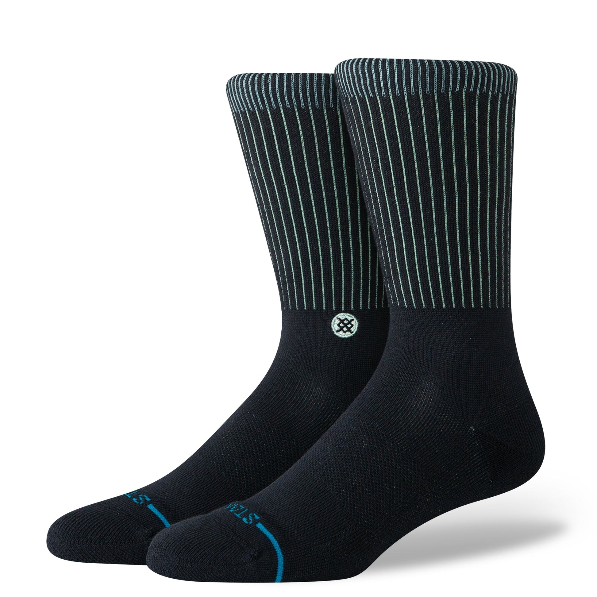 Icon Pop Crew Sock Black/Teal
