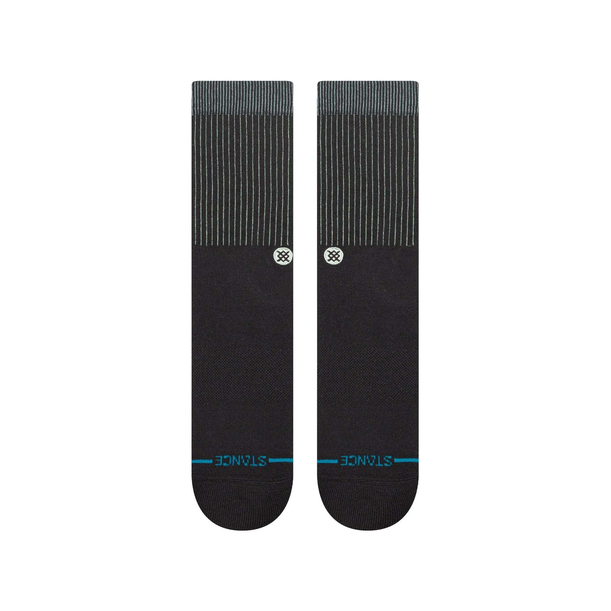 Icon Pop Crew Sock Black/Teal