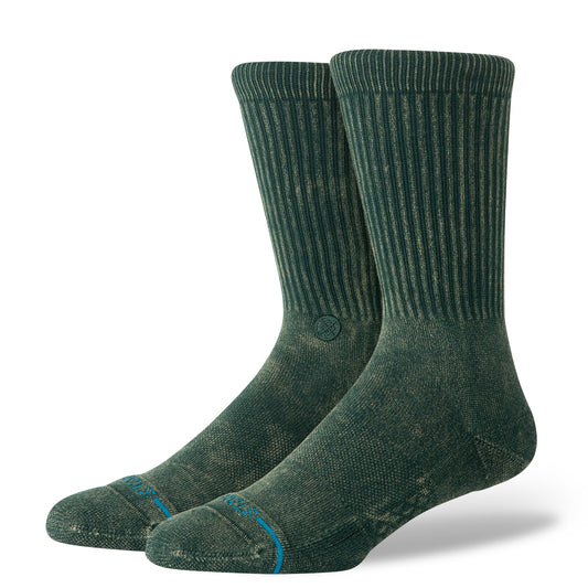 Icon Dyed Crew Sock Pine