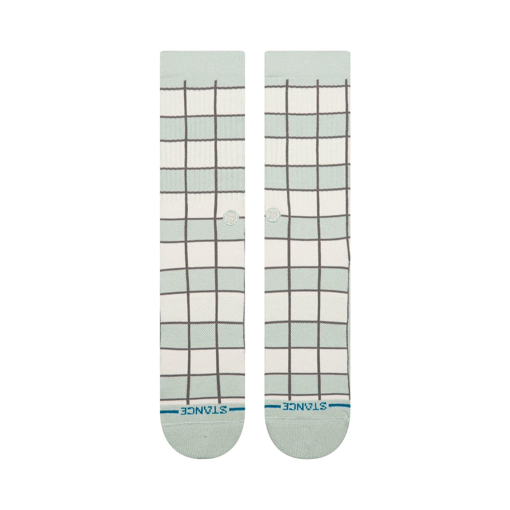 Stance Kitchen Tile Crew Sock - Light Blue