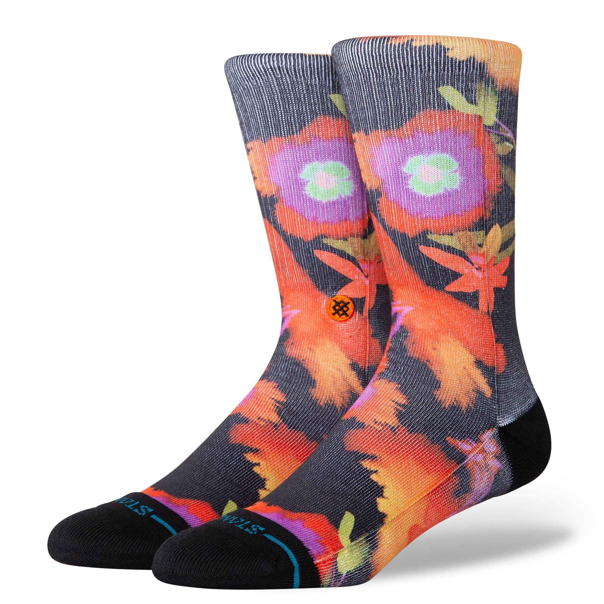 Stance Watered Crew Sock Black