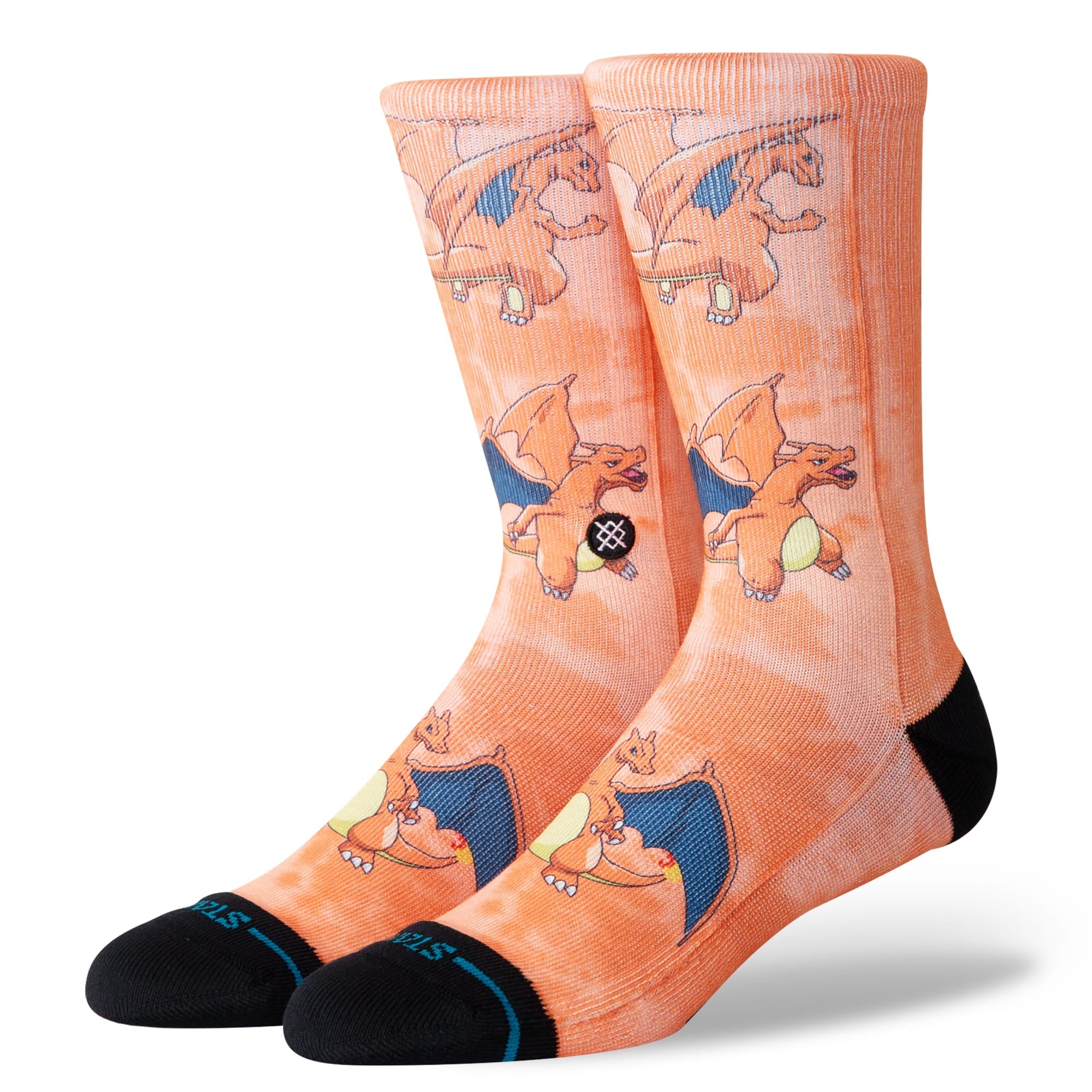 Stance Charizard Crew Sock Orange